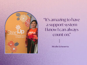 Picture of Nicholle E. at a Step Up event