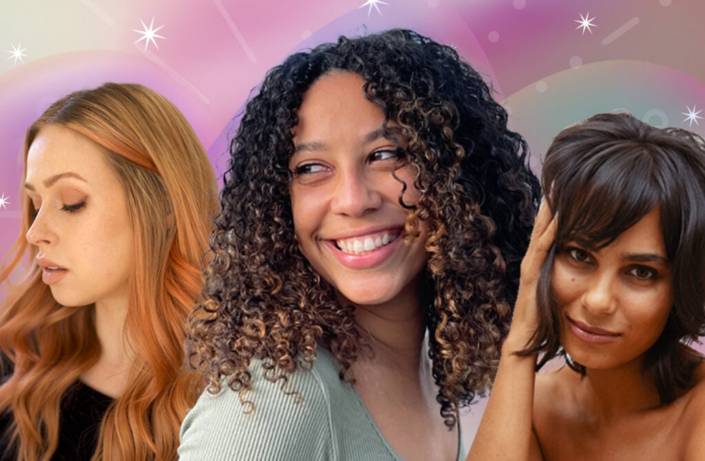Three ladies rocking this season's hair color trends