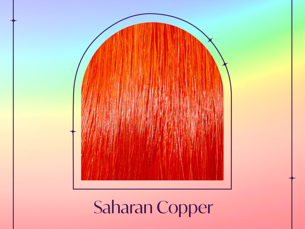 Sample of our semi-permanent fantasy pigment Saharan Copper. 
