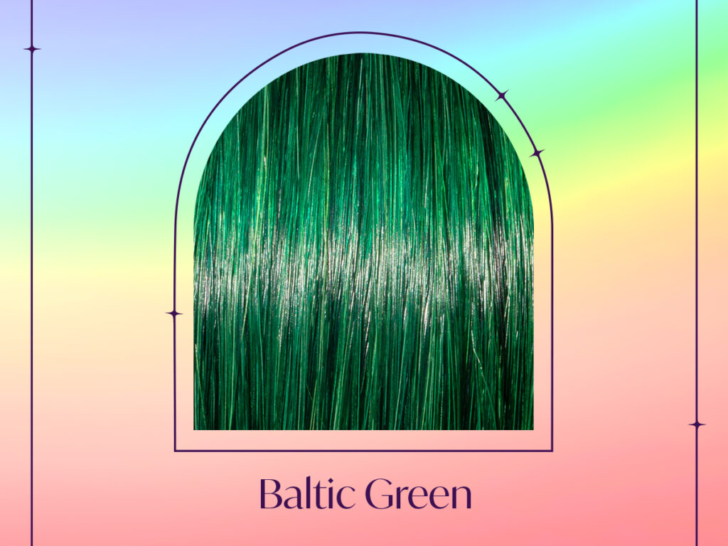 Sample of our semi-permanent fantasy pigment Baltic Green. 