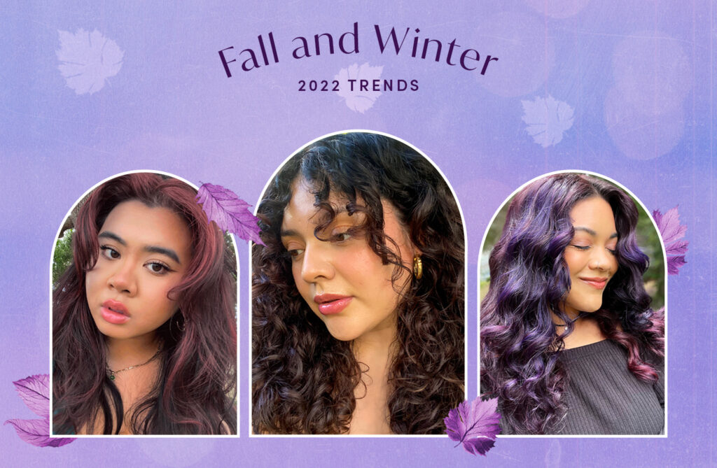Three ladies sporting the fall and winter hair color trends